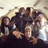 Anthony Alcaraz des "Anges 9" avec Paul Pogba et des amis dans un jet privé, 2016