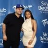 Rob Kardashian et sa fiancée Blac Chyna enceinte au Memorial Day Weekend du Sky Beach Club à Las Vegas, le 28 mai 2016
