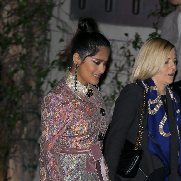 Salma Hayek à la soirée "150 Most Fashionable Women" du magazine "Harper's Bazaar" à Los Angeles, le 27 janvier 2017.