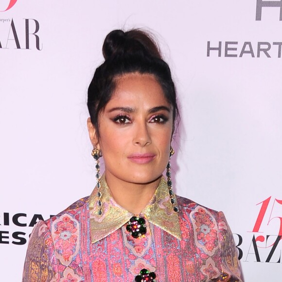 Salma Hayek à la soirée "150 Most Fashionable Women" du magazine "Harper's Bazaar" à Los Angeles, le 27 janvier 2017.