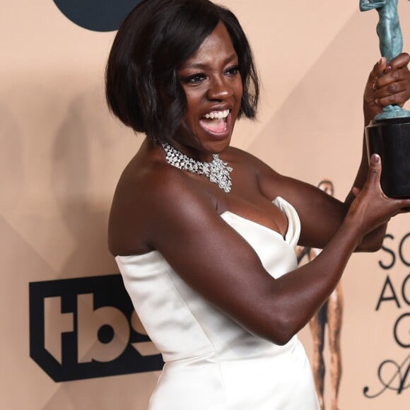 Viola Davis - Photocall de la 23e soirée annuelle Screen Actors Guild awards au Shrine auditorium à Los Angeles, le 29 janvier 2017 © Chris Delmas/Bestimage