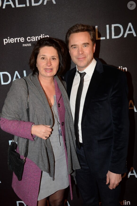 Guillaume de Tonquédec et sa femme Christelle - Avant-première du film "Dalida" à L'Olympia, Paris le 30 novembre 2016. © Rachid Bellak/Bestimage