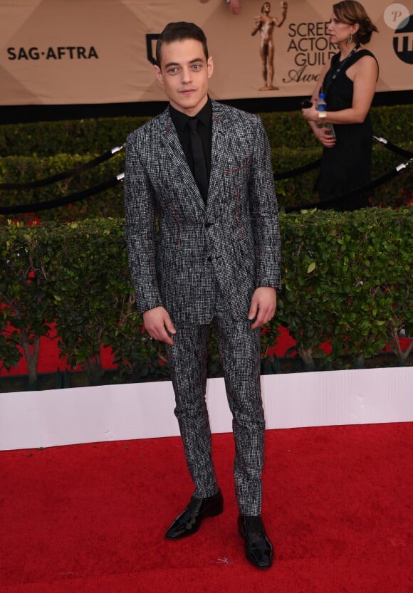 Rami Malek - Tapis rouge de la 23e soirée annuelle Screen Actors Guild awards au Shrine auditorium à Los Angeles, le 29 janvier 2017 © Chris Delmas/Bestimage