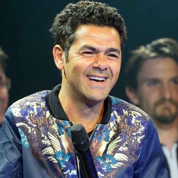 Jamel Debbouze, parrain de la manifestation, lors de la finale de l'Euro de l'impro culture et diversité au théâtre le Comédia à Paris le 10 juillet 2016.