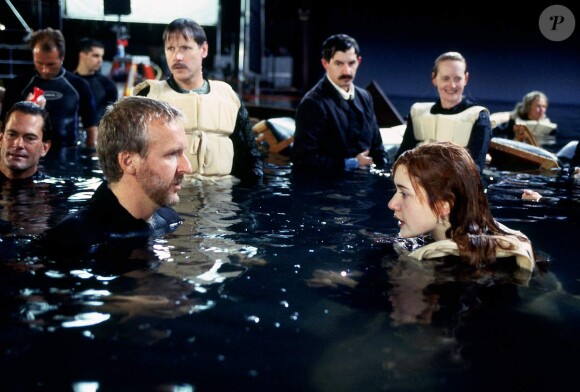 James Cameron sur le tournage de Titanic avec Kate Winslet