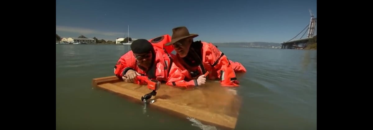 Vidéo : Le fameux épisode de Mythbusters revisitant le mythe de la planche  de Titanic. - Purepeople