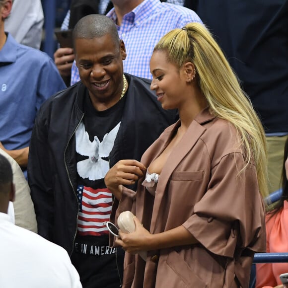 Beyoncé et Jay Z à l'US Open 2016 au USTA Billie Jean King National Tennis Center. New York, le 1er septembre 2016.