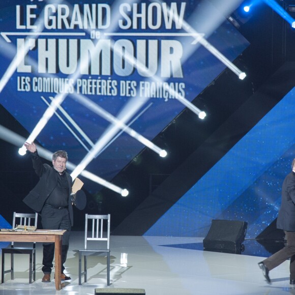Exclusif - Chevallier et Laspales - Enregistrement de l'émission "Le Grand Show de l'Humour" au Zénith de Paris le 30 janvier 2017. L'émission sera diffusée sur France 2 le 4 février 2017. © Pierre Perusseau/Bestimage