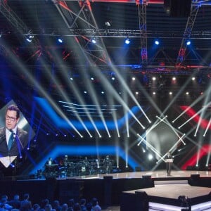 Exclusif - Laurent Gerra - Enregistrement de l'émission "Le Grand Show de l'Humour" au Zénith de Paris le 30 janvier 2017. L'émission sera diffusée sur France 2 le 4 février 2017. © Pierre Perusseau/Bestimage