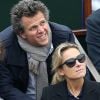 Anne-Sophie Lapix et son mari Arthur Sadoun dans les tribunes de la finale homme des internationaux de France de Roland Garros à Paris le 5 juin 2016. © Moreau-Jacovides / Bestimage