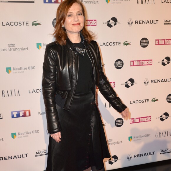 Isabelle Huppert à la 24e cérémonie des "Trophées du Film Français" au Palais Brongniart à Paris, le 02 février 2017. © Ramsamy Veeren/Bestimage