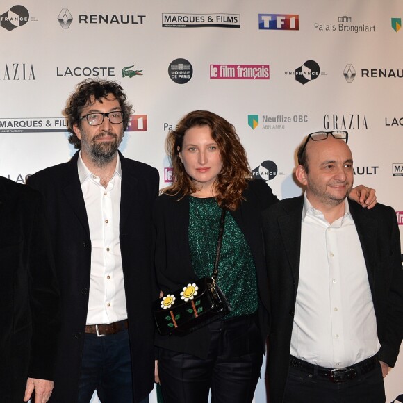 Bérengère Krief, André Dussollier, Julia Piaton à la 24e cérémonie des "Trophées du Film Français" au Palais Brongniart à Paris, le 02 février 2017. © Ramsamy Veeren/Bestimage