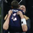 Tom Brady avec son fils Benjamin lors de la finale du Super Bowl au NRG Stadium, Houston TX, le 5 février 2017.