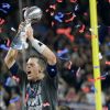 Tom Brady triomphant lors de la finale du Super Bowl au NRG Stadium, Houston TX, le 5 février 2017.