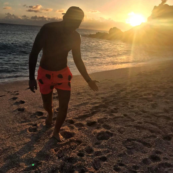 Thomas Vergara à Saint-Barth le 5 février 2017.
