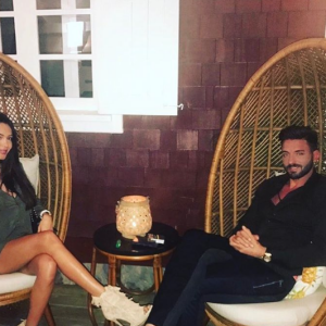 Thomas Vergara et Nabilla à Saint-Barth le 5 février 2017.