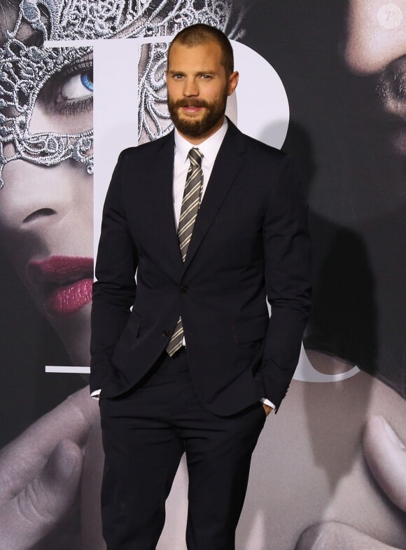 Jamie Dornan à la première du film "Cinquante nuances plus sombres" (Fifty Shades Darker) au Ace Hotel à Los Angeles le 03 février 2017.