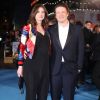 Jamie Oliver et sa femme Juliette Norton (enceinte) à la Première du film "Eddie The Eagle" au Leicester Square à Londres. Le 17 mars 2016