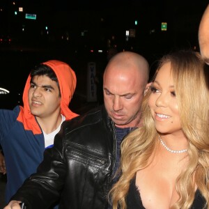 Mariah Carey et son petit ami Bryan Tanaka sont allés diner au restaurant Catch à West Hollywood, le 4 février 2017