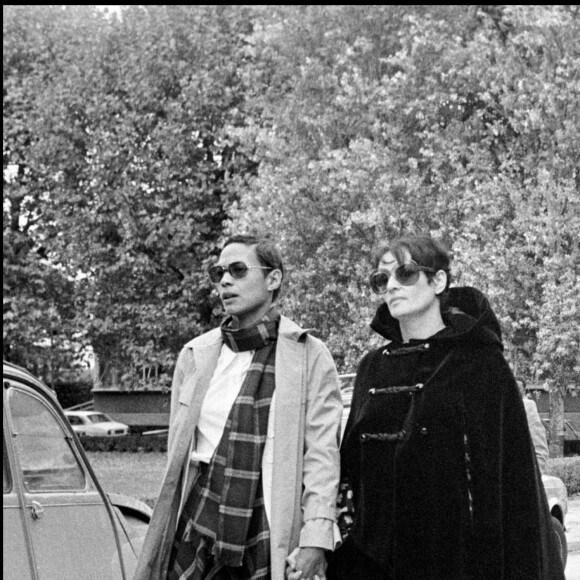 Barbara et Maddly la compagne de Jacques Brel en octobre 1978.