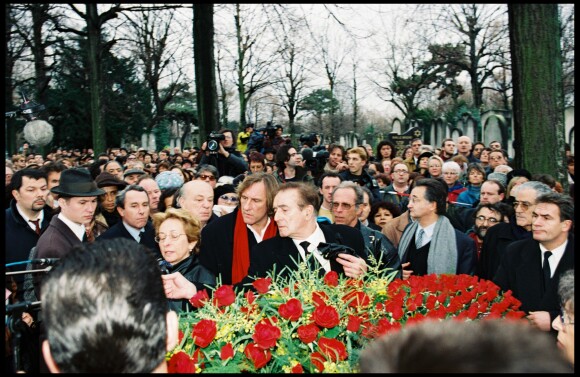 Gérard Depardieu aux obsèques de Barbara.