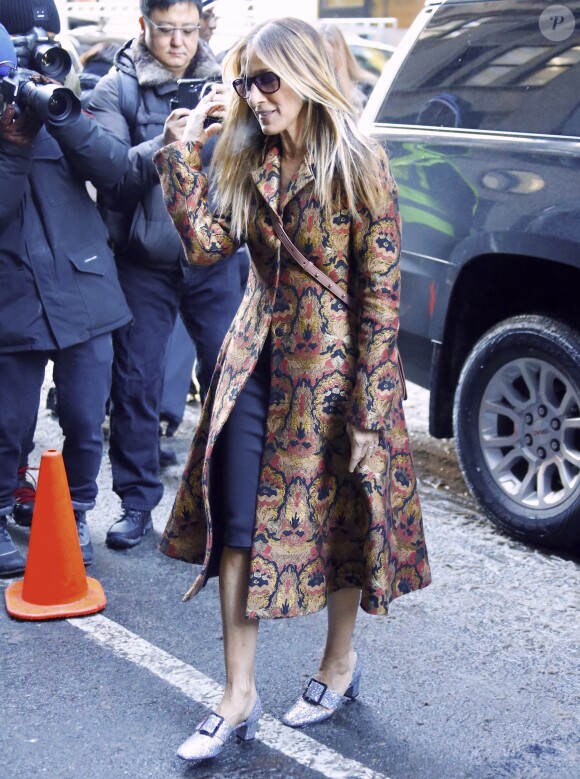 Sarah Jessica Parker - Défilé "Calvin Klein", collections prêt-à-porter et homme automne 2017, à la Fashion Week de New York. Le 10 février 2017.