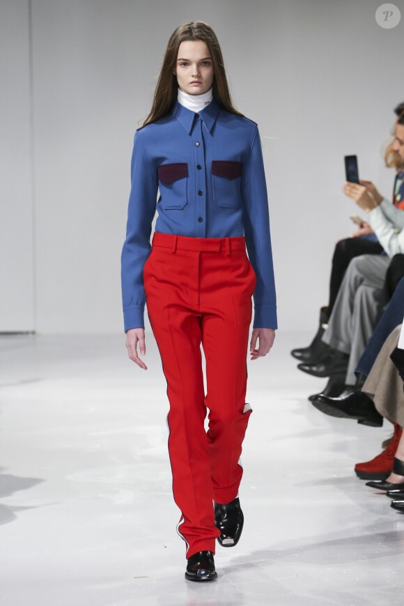 Défilé "Calvin Klein", collections prêt-à-porter et homme automne 2017, à la Fashion Week de New York. Le 10 février 2017.