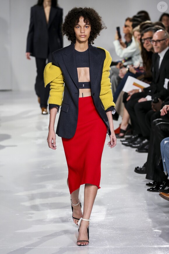 Défilé "Calvin Klein", collections prêt-à-porter et homme automne 2017, à la Fashion Week de New York. Le 10 février 2017.