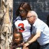 Exclusif - Blac Chyna (enceinte), la compagne de Rob Kardashian, et son fils King Cairo à Los Angeles le 25 août 2016.