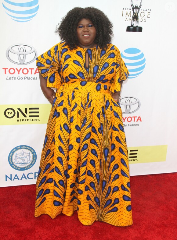 Gabourey Sidibe - 48e NAACP Image Awards au Pasadena Civic Auditorium à Pasadena, le 11 février 2017.
