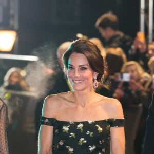 Le prince William et Catherine Kate Middleton, la duchesse de Cambridge arrivent à la cérémonie des British Academy Film Awards (BAFTA) au Royal Albert Hall à Londres, le 12 février 2017.