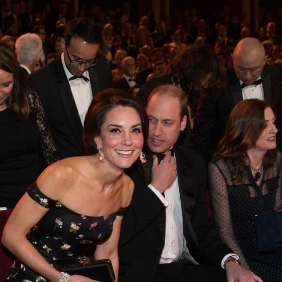 Le prince William et Catherine Kate Middleton, la duchesse de Cambridge arrivent à la cérémonie des British Academy Film Awards (BAFTA) au Royal Albert Hall à Londres, le 12 février 2017.