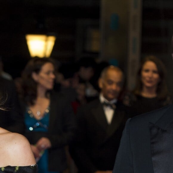 Le prince William et Catherine Kate Middleton, la duchesse de Cambridge arrivent à la cérémonie des British Academy Film Awards (BAFTA) au Royal Albert Hall à Londres, le 12 février 2017.