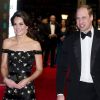 Le prince William et Catherine Kate Middleton, la duchesse de Cambridge arrivent à la cérémonie des British Academy Film Awards (BAFTA) au Royal Albert Hall à Londres, le 12 février 2017.