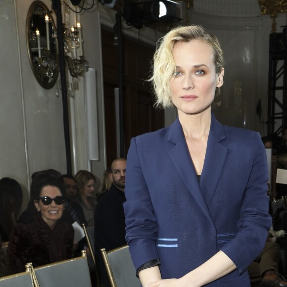 Diane Kruger au défilé Jason Wu, collection automne-hiver 2017 à New York. Le 10 février 2017.