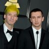 Twenty One Pilots posent lors de la 59e édition des Grammy Awards au Staples Center de Los Angeles, le 12 février 2017