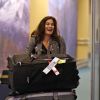 Teri Hatcher arrivant à l'aéroport de Vancouver le 13 février 2017