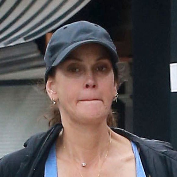 Exclusif - Teri Hatcher se rend à son cours de gym à Studio City. Los Angeles, le 4 janvier 2017.