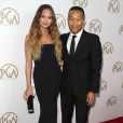 Chrissy Teigen et son mari John Legend - Tapis rouge du " 28th Annual Producers Guild Awards " à Los Angeles Le 28 Janvier 2017