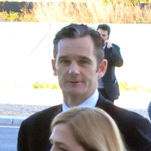 L'infante Cristina d'Espagne et son mari Inaki Urdangarin en février 2016 à Palma de Majorque lors du procès de l'affaire Noos.