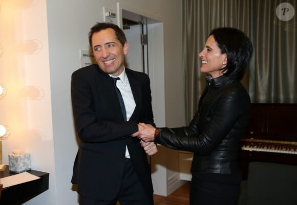 Exclusif - Gad Elmaleh dans la loge après le spectacle "Oh My Gad" au "Carnegie Hall" à New York City, New York, Etats-Unis, le 11 février 2017. © Domique Jacovides/Bestimage