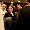 Exclusif - Alexandra Lamy et Soon Yi (femme de Woody Allen) dans la loge après le spectacle de Gad Elmaleh "Oh My Gad" au "Carnegie Hall" à New York City, New York, Etats-Unis, le 11 février 2017. © Domique Jacovides/Bestimage