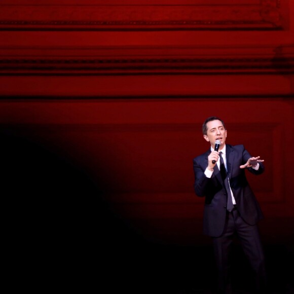 Exclusif - Gad Elmaleh se produit sur la mythique scène du "Carnegie Hall" à New York, avec son spectacle "Oh My Gad", entièrement joué en anglais. New York, le 11 février 2017. © Dominique Jacovides/Bestimage