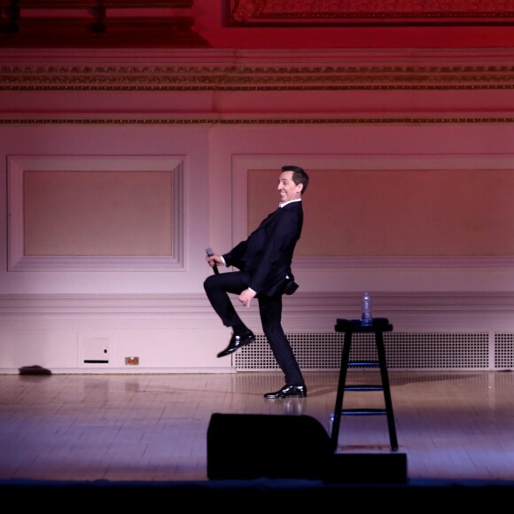 Exclusif - Gad Elmaleh se produit sur la mythique scène du "Carnegie Hall" à New York, avec son spectacle "Oh My Gad", entièrement joué en anglais. New York, le 11 février 2017. © Dominique Jacovides/Bestimage