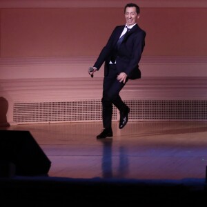 Exclusif - Gad Elmaleh se produit sur la mythique scène du "Carnegie Hall" à New York, avec son spectacle "Oh My Gad", entièrement joué en anglais. New York, le 11 février 2017. © Dominique Jacovides/Bestimage