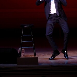 Exclusif - Gad Elmaleh se produit sur la mythique scène du "Carnegie Hall" à New York, avec son spectacle "Oh My Gad", entièrement joué en anglais. New York, le 11 février 2017. © Dominique Jacovides/Bestimage