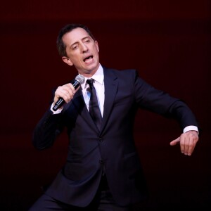 Exclusif - Gad Elmaleh se produit sur la mythique scène du "Carnegie Hall" à New York, avec son spectacle "Oh My Gad", entièrement joué en anglais. New York, le 11 février 2017. © Dominique Jacovides/Bestimage