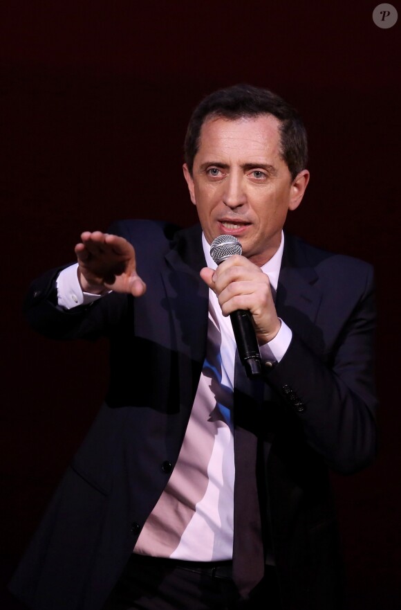 Exclusif - Gad Elmaleh se produit sur la mythique scène du "Carnegie Hall" à New York, avec son spectacle "Oh My Gad", entièrement joué en anglais. New York, le 11 février 2017. © Dominique Jacovides/Bestimage