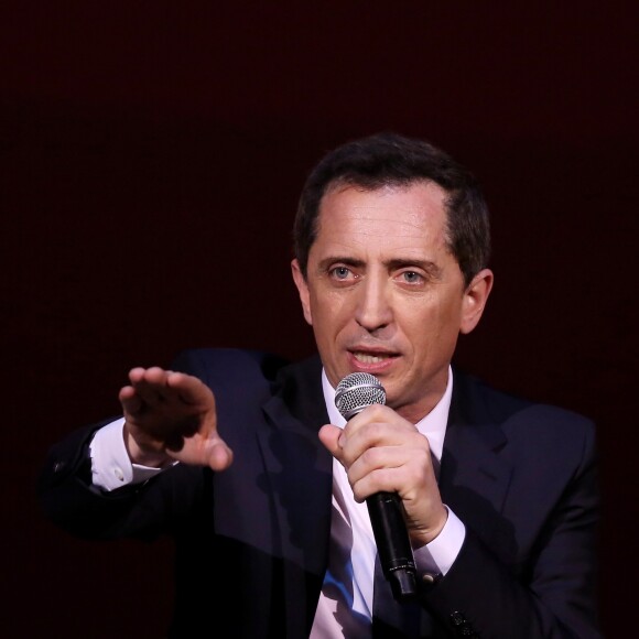 Exclusif - Gad Elmaleh se produit sur la mythique scène du "Carnegie Hall" à New York, avec son spectacle "Oh My Gad", entièrement joué en anglais. New York, le 11 février 2017. © Dominique Jacovides/Bestimage