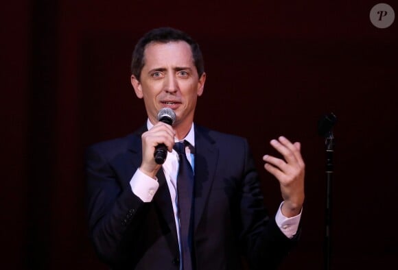 Exclusif - Gad Elmaleh se produit sur la mythique scène du "Carnegie Hall" à New York, avec son spectacle "Oh My Gad", entièrement joué en anglais. New York, le 11 février 2017. © Dominique Jacovides/Bestimage